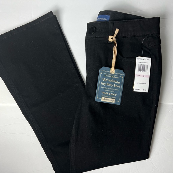 Democracy Black Ab Solution Itty Bitty Boot Jeans - Picture 6 of 12